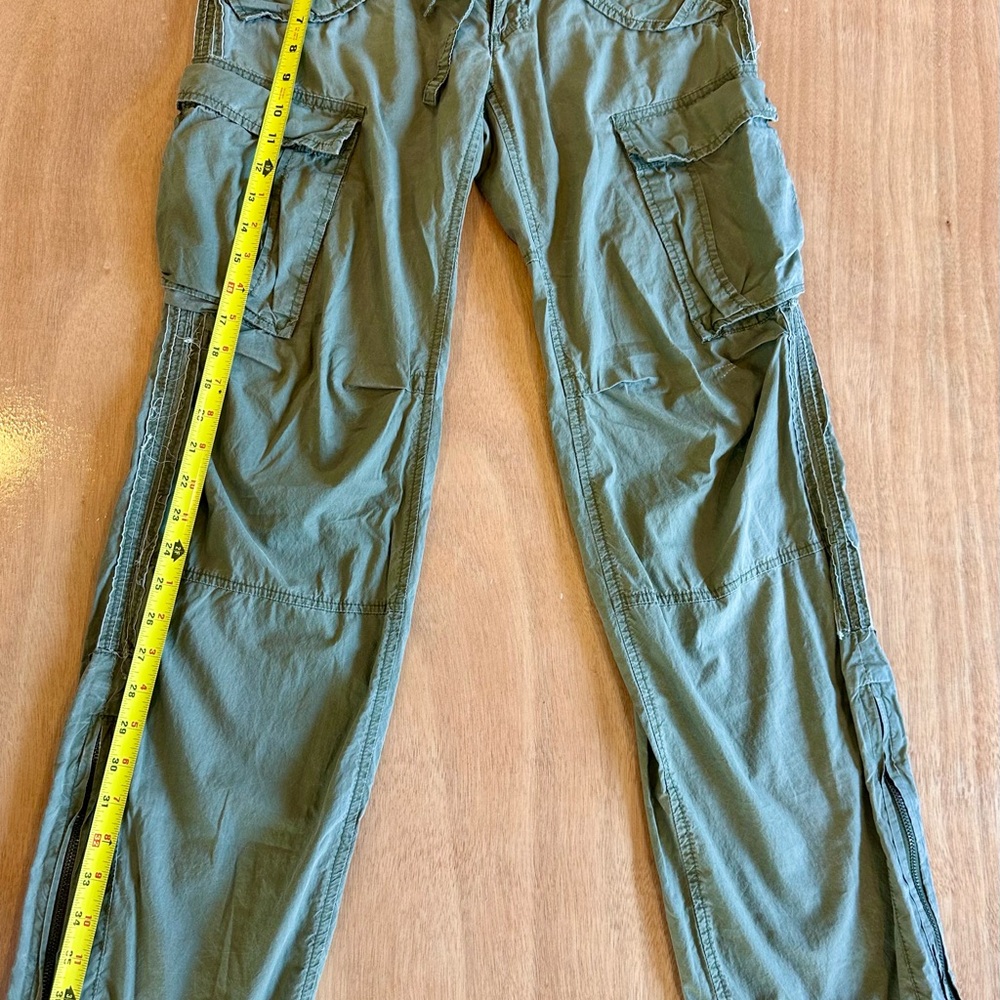 Vintage Free People Olive Green Cargo Pants - Picture 7 of 10